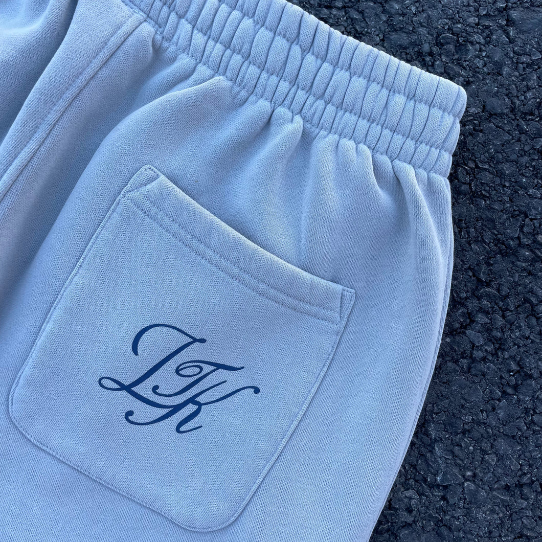 grey LTK script sweatpants